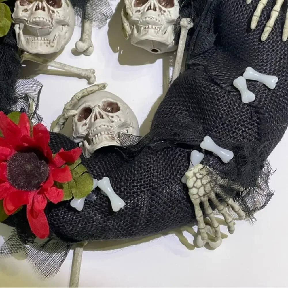Handmade halloween wreath